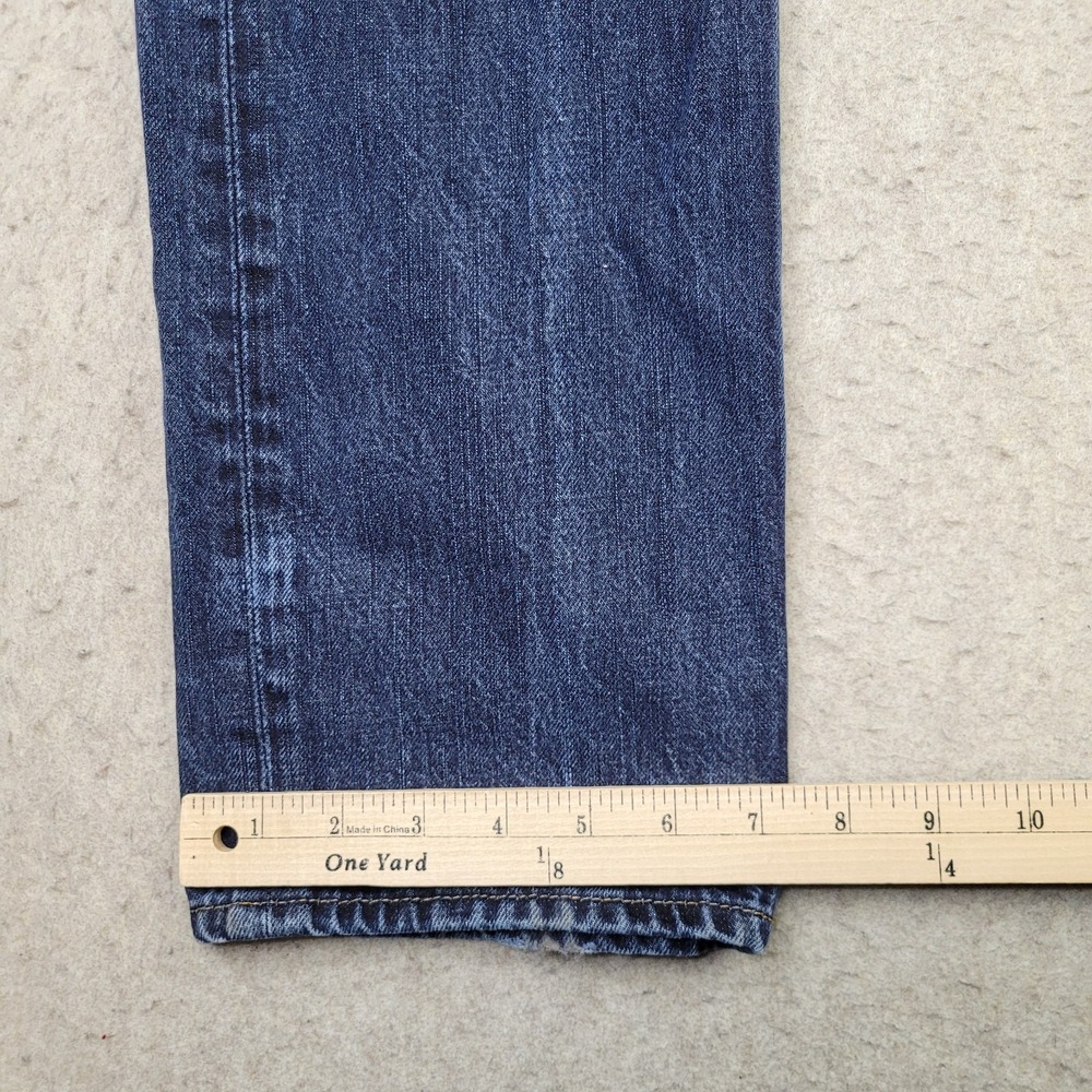 Vintage American Eagle Slim Straight‎ Jeans Mens 32x34 Blue Dark Wash Denim - Picture 11 of 12